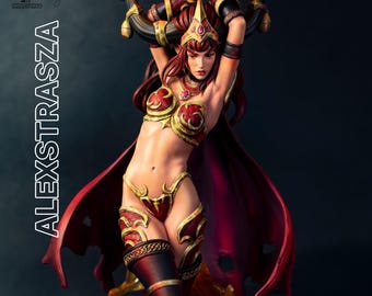 Alexstrasza Fanart 3D gedruckte Sammler Statue, Harz Figur, Harzdruck, SFW, NSFW