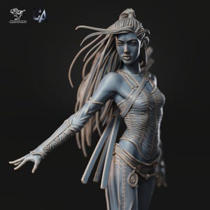 Asian Warrior 3d printed statue Collectible Fanart Figure NSFW SFW Pinup Miniature