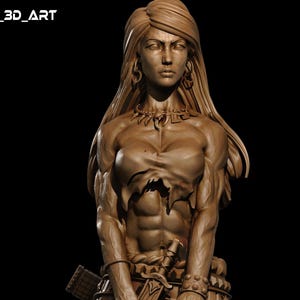 Female Conan 3d printed statue Collectible Miniature figure gift idea nsfw pin up painted