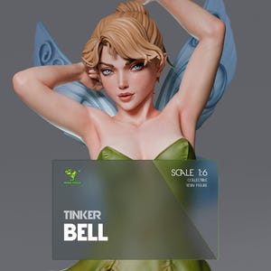 Enchanting Forest Pixie 3D Print - Magical Fairy Collectible Statue - Mystical Figurine with Optional Adult Variant