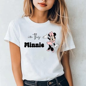 Disney Minnie Shirt, Minnie Mouse Birthday Girl Shirt, I&#39;m This Minnie Toddler Shirt, Birthday Outfit, Disney Family Vacation Tee