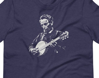 Abraham Lincoln, Banjo Picker  -  Retro Bluegrass Music Soft Unisex T-Shirt