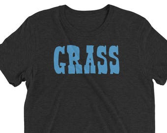 GRASS (In Blue) - Bluegrass Classic Clever Short sleeve t-shirt