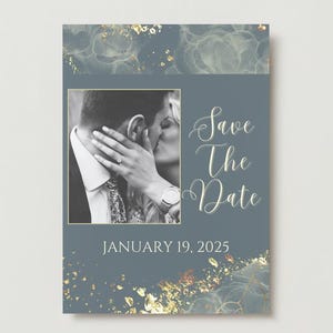Personalisierbar Foto Save the Date - Herbst-Goldrausch