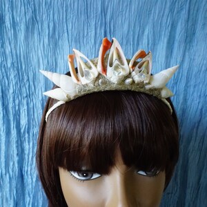 Seashell Art Mermaid Tiara Crown Beach Wedding, Ariel