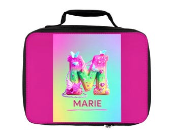 Personalizable “M” Name Lunchbox
