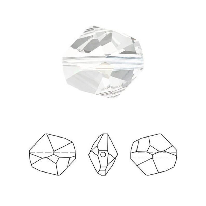 6 Swarovski Crystal 5523 Cosmic 12mm Bead, Several Colors Bridal ...