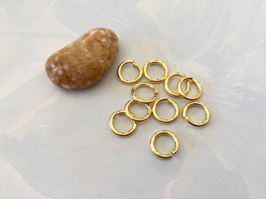 Snapeez 10mm Gold Ultraplate Snapping Jump Rings Sold in Etsy