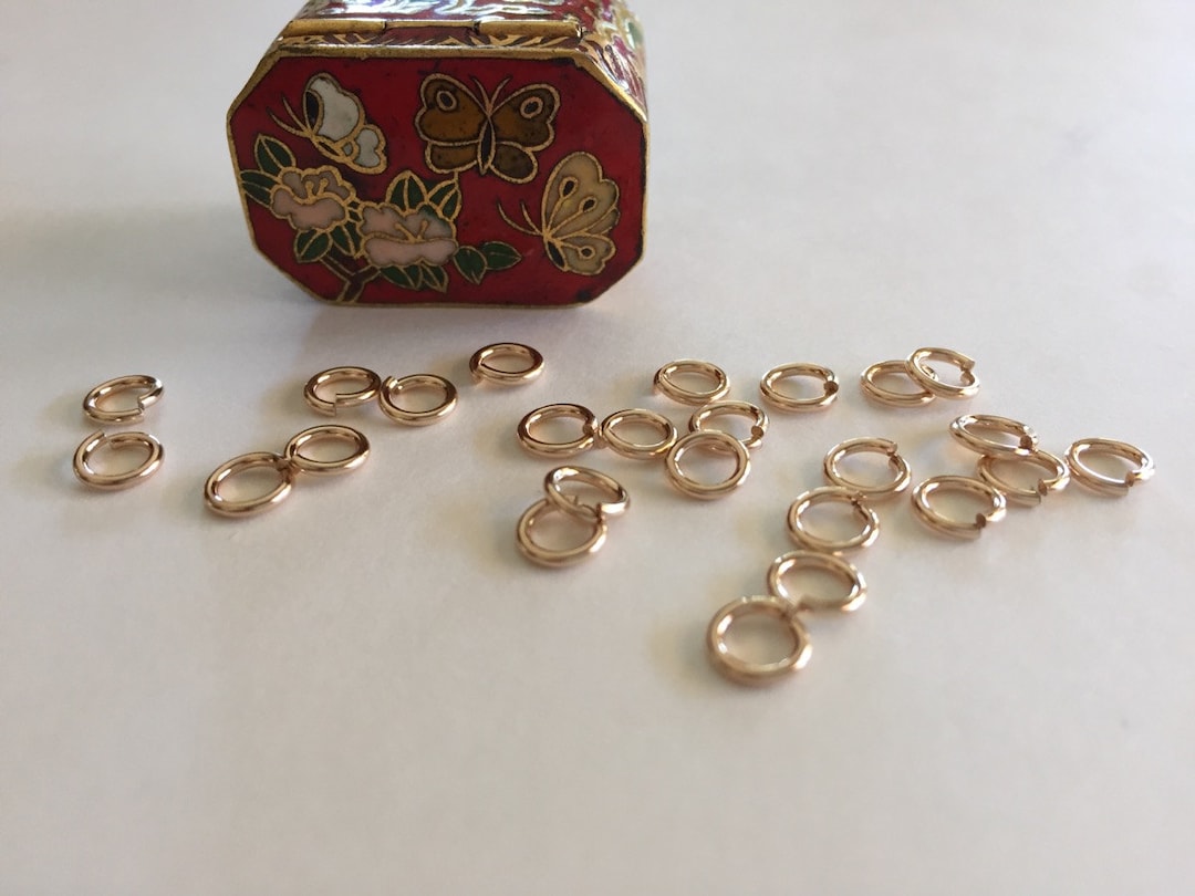 6mm, 18ga, 14K GF Heavy Open Jump Ring Snapeez, 14K Gold Filled 1/20