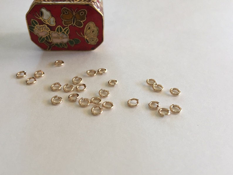 Snapeez 4mm 14K GF Heavy Open Jump Rings 14K Gold Filled Etsy