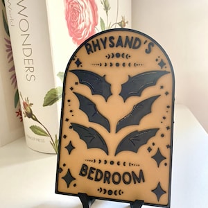 ACOTAR Rhysand Inspired Sign – Custom Painted Decor for Fans of A Court of Thorns and Roses, Unique Gift for ACOTAR Lovers