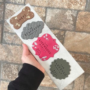 personalized clay ornament