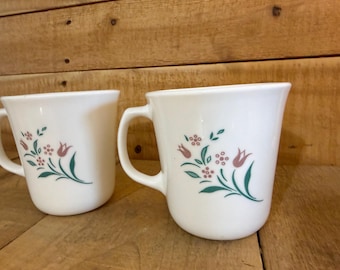 Corning Corelle Rosemarie Coffee Mugs Set of 6