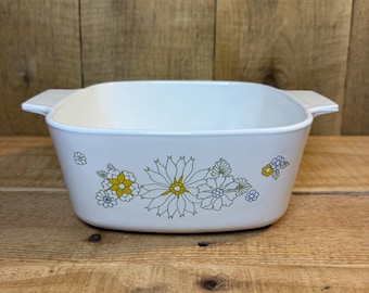 Corning Ware Floral Bouquet A-1 1/2-B, 1 1/2 Quart Casserole Dish
