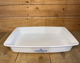 Corning Ware P-332 Roasting Pan Blue Cornflower