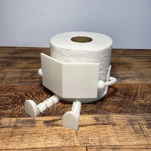 Articulated Reading Toilet Paper Holder Buddy - Bathroom - Funny - Gift - TP - Business - Office Bathroom - Funny Bathroom
