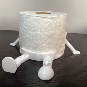 Articulated Toilet Paper Holder Buddy - Bathroom - Funny - Gift - TP - Business - Office Bathroom - Funny Bathroom