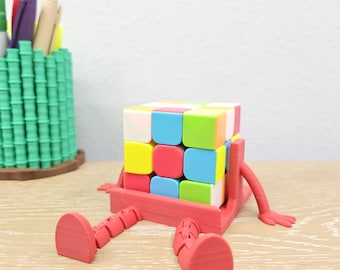 Funny Rubiks Cube Holder - Puzzle Cubes Funny -  Desk - Speedcubing - Rubiks Cube Holder - Speedcuber Gift