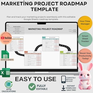 Bauprojekt Road Map Template: Google Sheets Planer (Digitaler Download)