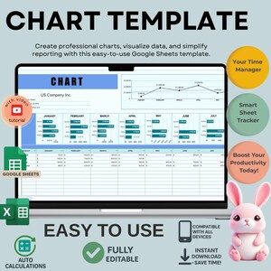 Google Sheets Diagrammvorlage: Bearbeitbare Geschäfts- und Fi- nanzanalytik (Digitaler Download)