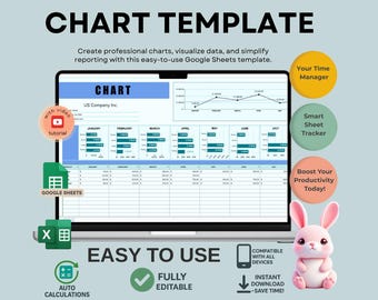 Google Sheets Diagrammvorlage: Bearbeitbare Geschäfts- und Fi- nanzanalytik (Digitaler Download)