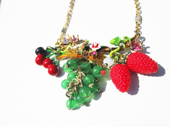Les Néréides Fruit Salad Glass Bead Necklace