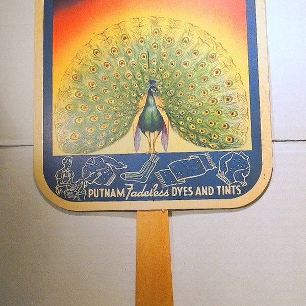 Putnam Dyes Fan Patent Medicine Bryant Pond Maine Advertisement