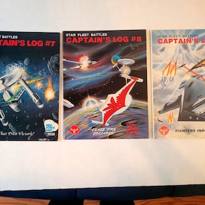 Star Fleet Battles Captain’s Log # 7, 8, 9 /1989 / Task Force Games / Nice Condition