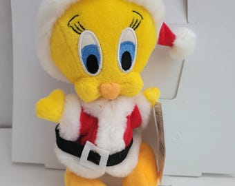 Tweety Santa Bean Bag from Warner Brothers – Retired -1998/9