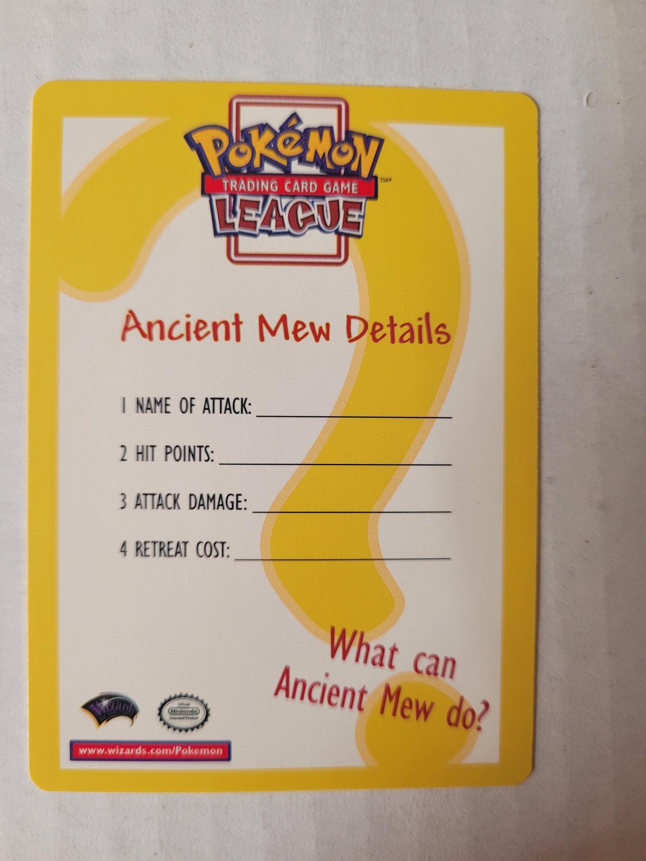 pokemon trading card game ancient mew 2000 Pokemon Game Movie Ancient Mew Pokemon 2000 Movie PSA 9