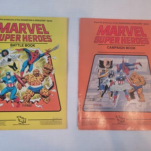 Marvel Super Heroes Battle and Campaign Books from the 1980s