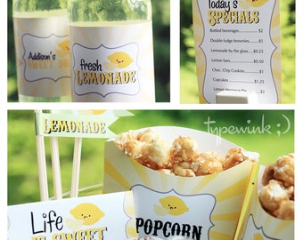 Limonade Stand Party - EDITIERBARE - FOTO EINLADUNG - (printable)