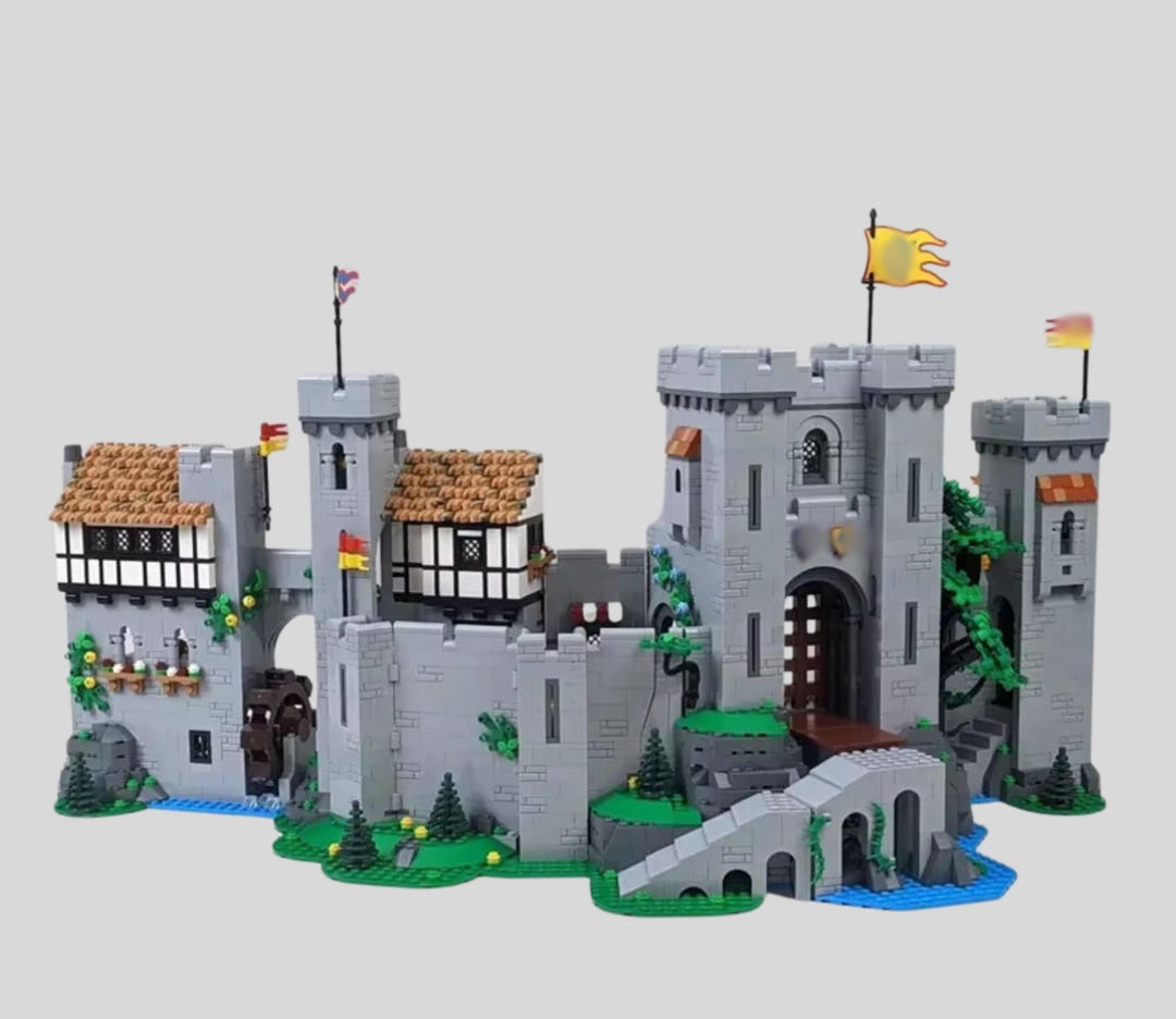 MOC Lions Knight Castle Building Blocks Medieval, Buildable Castle - Etsy