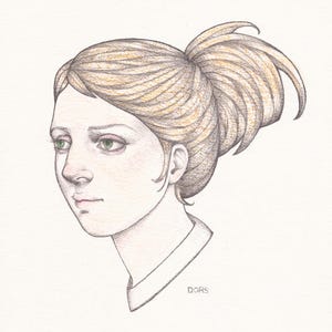 Original Drawing - Adelaide - By Kristyn Dors
