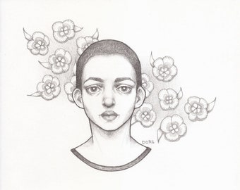 Original Drawing - Sophia - By Kristyn Dors