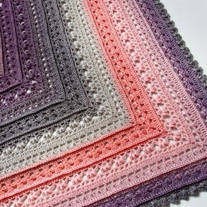 Crochet Shawl Pattern - Flora Shawl - Crochet Wrap Pattern - Crochet Triangle Scarf Pattern - Video pattern
