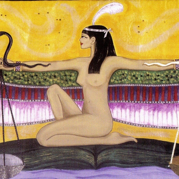 Goddess Maat Print 8 X 10 Lithograph Print