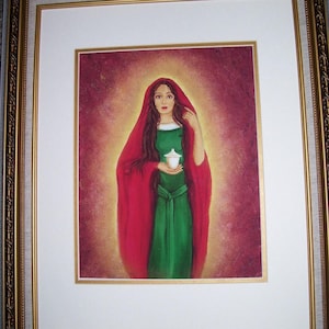 Mary Magdalene Art Print | Sacred Feminine Giclee  Spiritual Oil Painting Reproduction Limited Edition Archival Print Divine Feminine Gift