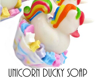 Glycerin Soap-Unicorn Rubber Ducky Soaps