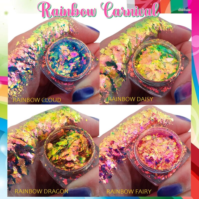 Rainbow Cloud-Chromaflake Multichrome Flake Eyeshadow Flakes image 6