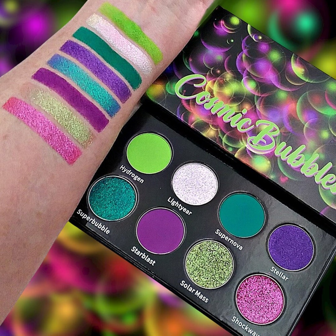 Cosmic Rainbow 18‑Shade Eyeshadow Palette – Celestial Hues & Glitter
