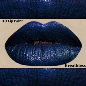 Navy Black Blue HD Lip Paint Breathless image 1