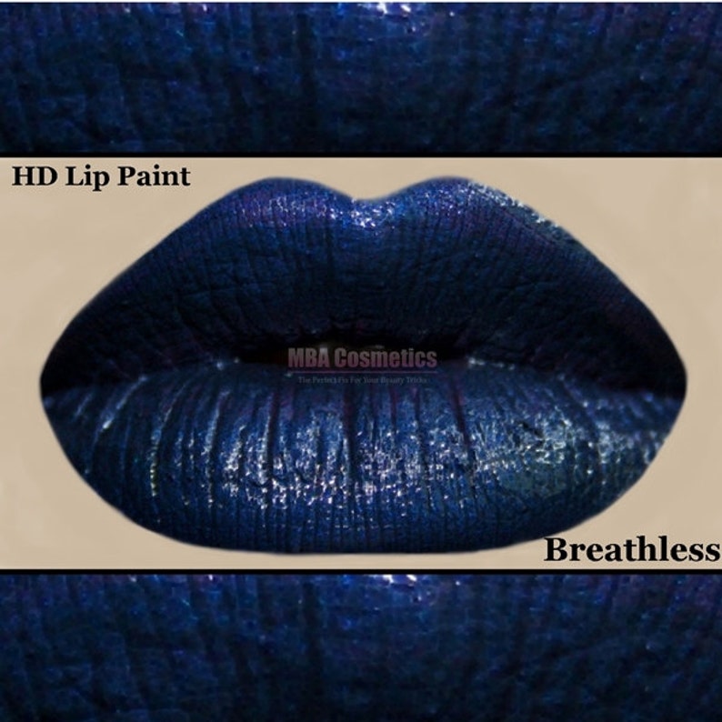 Navy Black Blue HD Lip Paint Breathless image 1