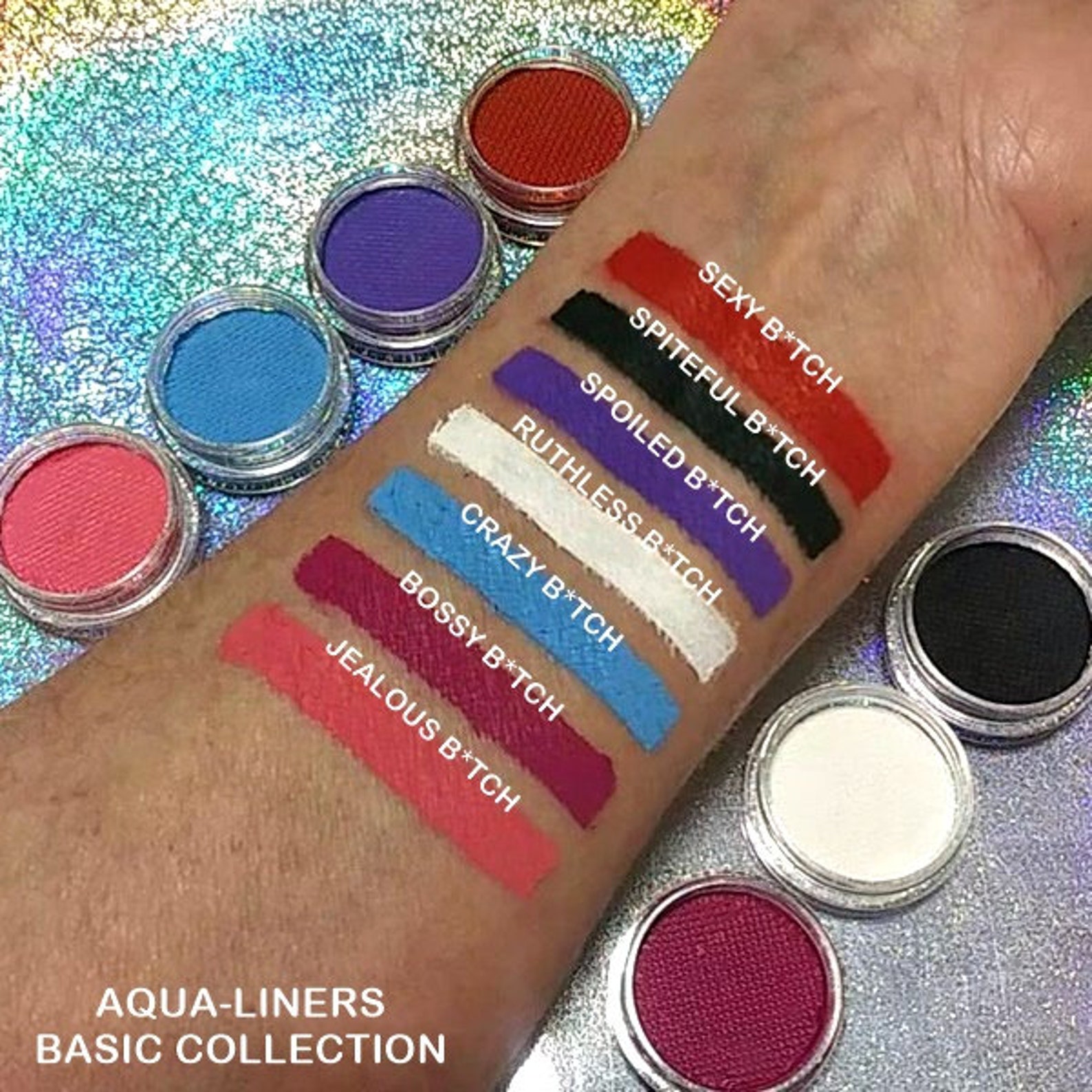 Water Activated Eyelinerbasic Colors Aqualiners Etsy