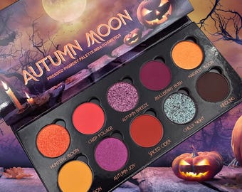 Autumn Moon Pressed Pigment Shimmer Palette-Duochrome, Multichrome, Matte