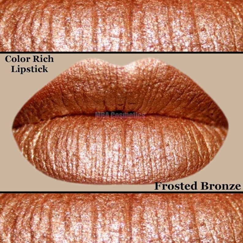 Frosted Bronze Color Rich Lipstick Etsy