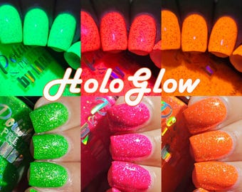 HoloGlow-Neon Holographic Nail Polish Trio