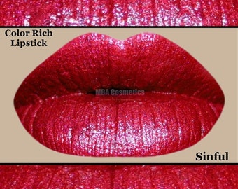 Red Lipstick- Color Rich Lipstick-Sinful