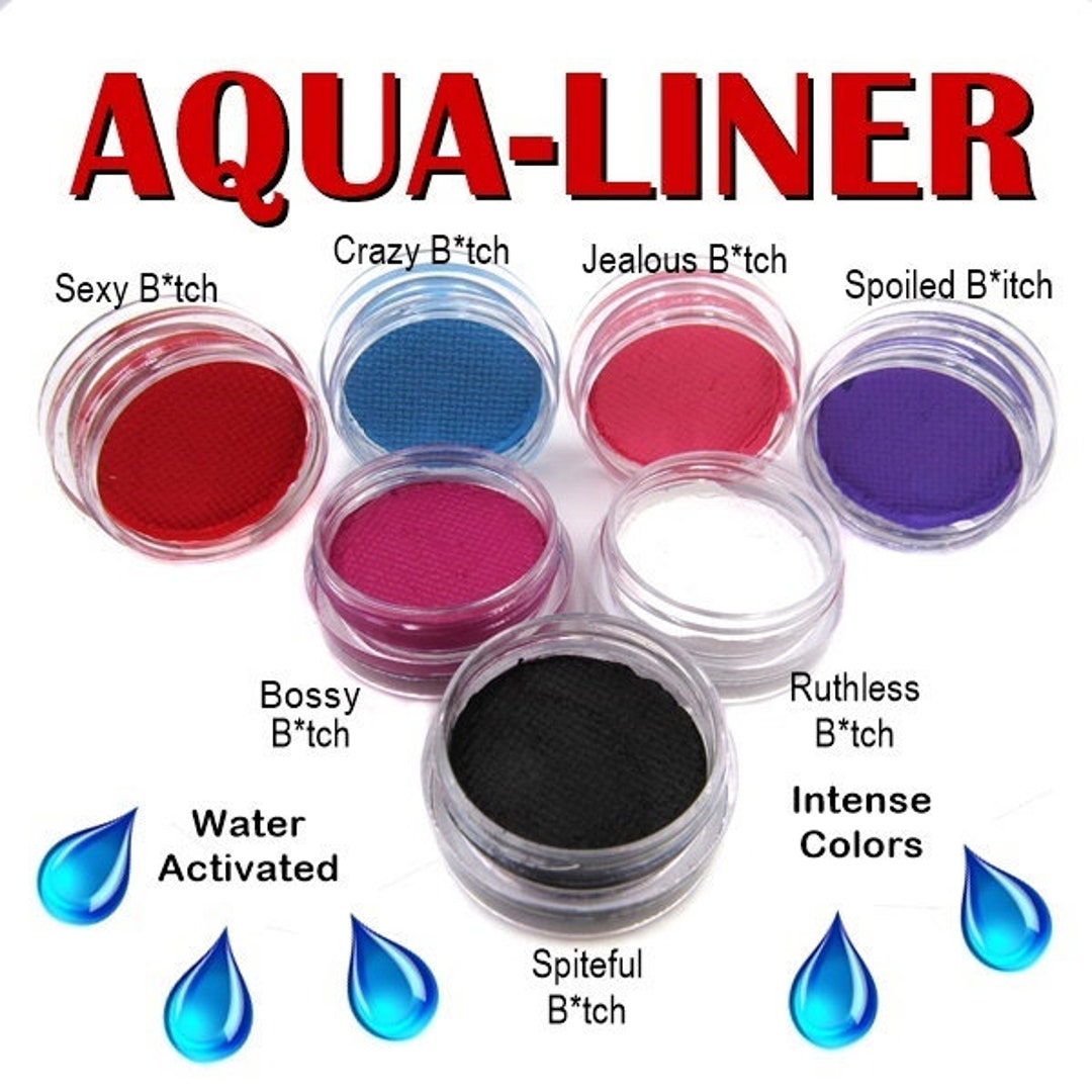 Water Activated Eyelinerbasic Colors Aqualiners Etsy