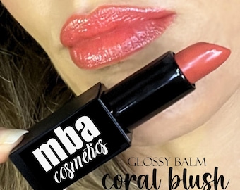 Coral Blush-Glossy Balm Lipstick